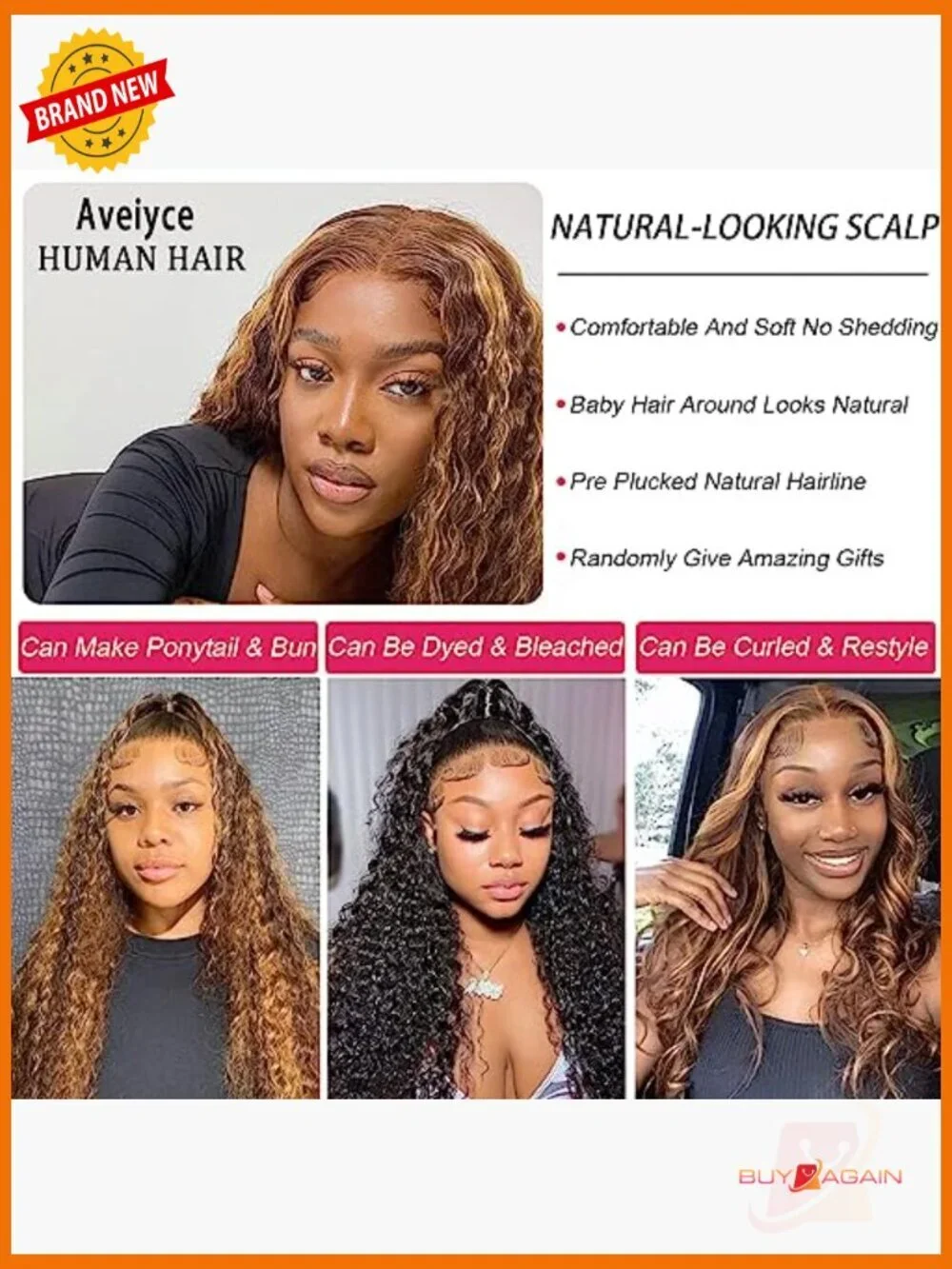 13x4 Lace Front Wig Human Hair Deep Wave 180 Density 22 Inch